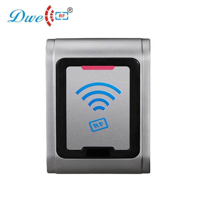 DWE CC RF Control card readers metal waterproof rfid reader ip68 wiegand 26 125khz rf id access control: White