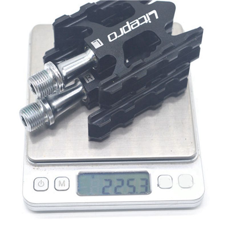 Litepro 2 Stck Fahrrad Pedale Aluminium Legierung Ultraleicht Lagerbier Pedal K3 Schwarz &Ampere; Gold