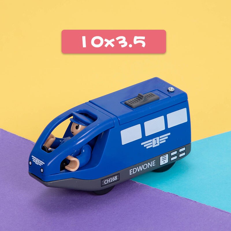 Telecomando RC elettrico piccolo treno giocattoli Set collegato con binario ferroviario in legno interessanti giocattoli presenti Tor bambini nuovo: 8