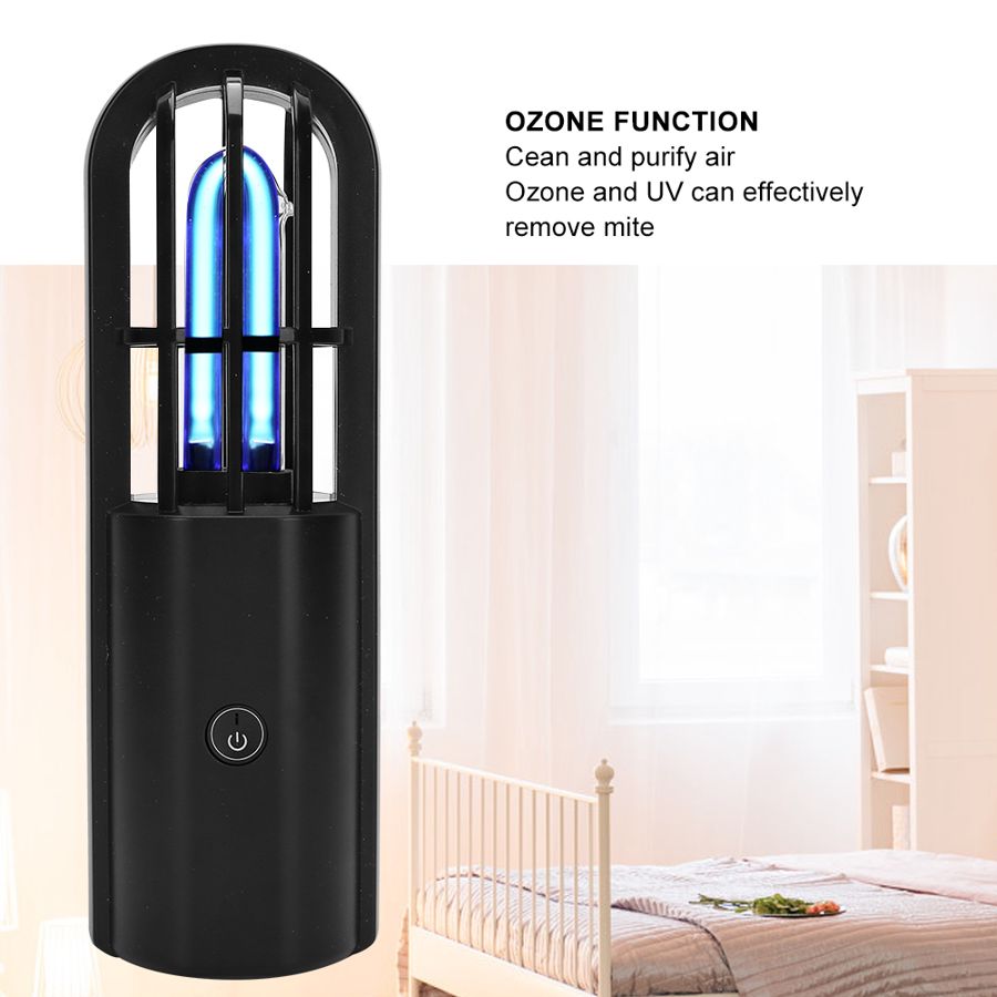 USB Charging Ozone UV Cleaning Lamp Ultraviolet Cleaning Light Device for Home Car Sterilization