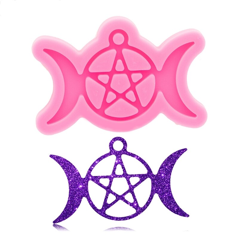 Porte-clés Rond Moule En Silicone Cercle Porte-clés Breloques