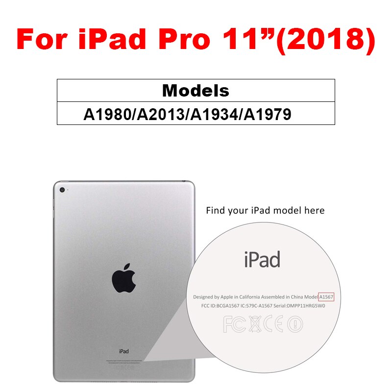 Schermo 9H per IPad 2017 2018 Air 1 2 mini 1 2 3 4 Protector per iPad Pro 11 10.5 9.7 vetro temperato protettivo antigraffio: For iPad Pro 11 2018