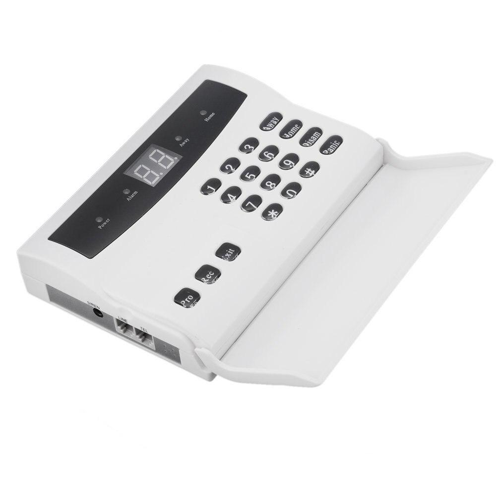 LED Intelligent Wireless Digital Home Security Alarm System Fireproof Burglarproof Emergency Help White For Home Safe