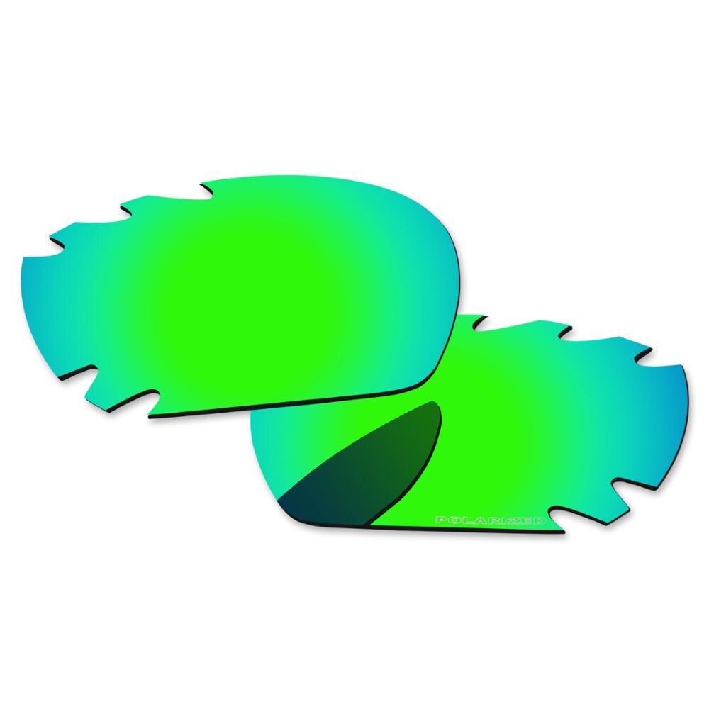 Papaviva polycarbonat polariserede erstatningslinser til kæbeben-ventilerede solbriller - flere muligheder: Smaragd grøn
