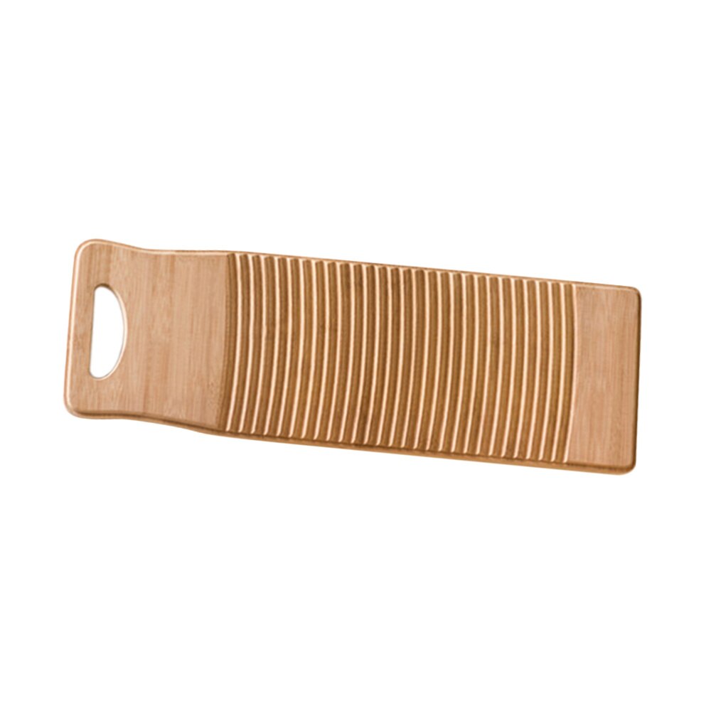 Solid Bamboo Scrubbing Board Anti-slip Laundry Washboard Cleaning Washing Board for Home Shop - 40cm