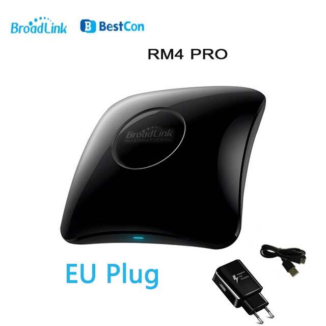 Broadlink rm4 pro/bestcon rm4c mini automação residencial inteligente wifi ir rf controle remoto inteligente universal trabalho com alexa: EU RM4 pro