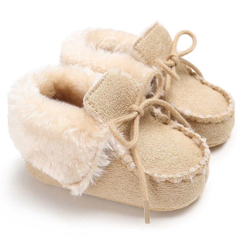 Baby Peuter Jongens Meisjes Lace Up Enkel Toevallige Laarzen Casual Herfst Schoenen 4 Kleuren Maat 11-13: Bruin / 0-6 months