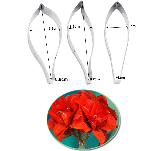 Liljeblade vener silikoneform vand papirkage fondant sukker ler blomsterkage dekorationsforme gør det selv  cs372