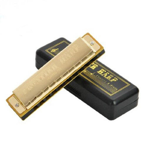 Harmonica Golden 10 Gaten C Sleutel Bruce Mondharmonica Muziekinstrument Diatonische Gaita Blues Jazz band Instrumentos musicais harp: Default Title