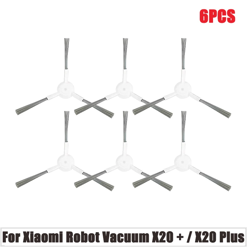 For Xiaomi Robot Vacuum X20 + / X20 Plus Parts Main Side Brush Hepa Filter Mop Cloth Dust Bag Replacement Accessories: Light Grey