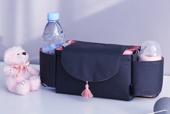 Baby Kinderwagen Zugehörigkeit Tasche Neue Tasse Tasche Kinderwagen Organizer Baby Wagen Kinderwagen Buggy Warenkorb Flasche Tasche Auto Tasche Yoya: Rosa Quasten