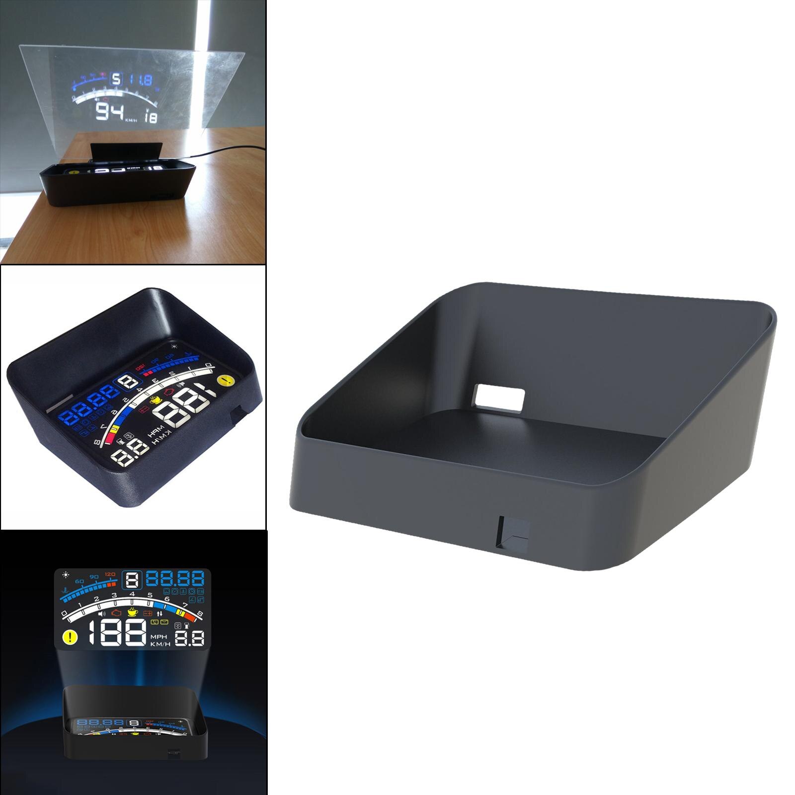 Auto Digitale Snelheidsmeter Head Up Display Voorruit Hud Head Up Display Beugels Kap Past Voor Ash-4E