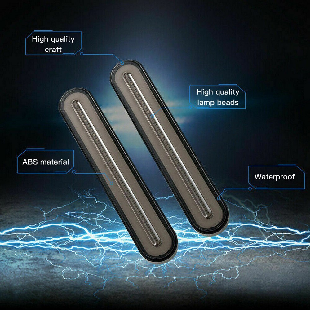 Intelligent upgrade LED car trailer light bar tail brake flow turn signal light four modes trailer light rear side light