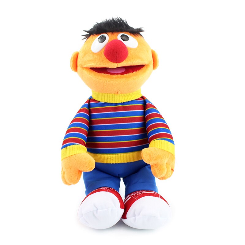 27-40cm Sesame Street Elmo Cookiemonster Oscar Grover Zoe Ernie Big Bird MR SUNFFLEUPAGUS Stuffed Plush Toy Doll Children: 33cm Ernie