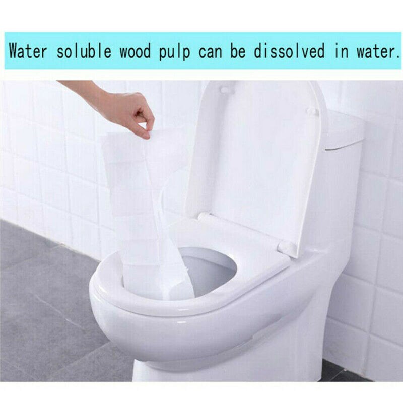 Fundas desechables para asiento de inodoro de baño, accesorios para wc, para acampada, Festival, Ayuda de viaje, elevador de asiento de inodoro, 10/50 Uds.