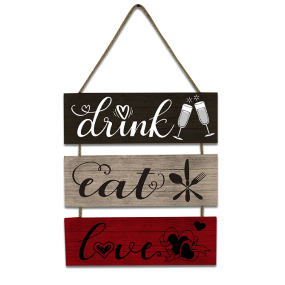 30X35X0.5cm Wood Rustic Rectangle Family Wall Decor Wood Art Home Decor for Wooden Pendant Home Wall Decoration: C