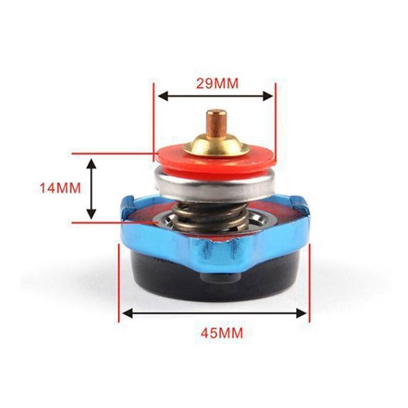 Thermo korek chłodnicy pokrywa zbiornika samochodów stylizacja motocykli D1 specyfikacja miernik temperatury wody z narzędzie bezpieczne 0.9 bar/ 1.1 bar/1.3 bar