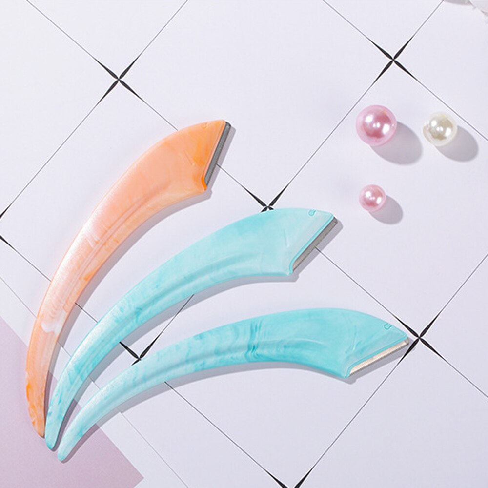 2 pièces Portable Mini sourcil rasoir couteau coupe lame sûre lèvre sourcil pince à épiler épilateur Shaper rasoir Facial maquillage outil
