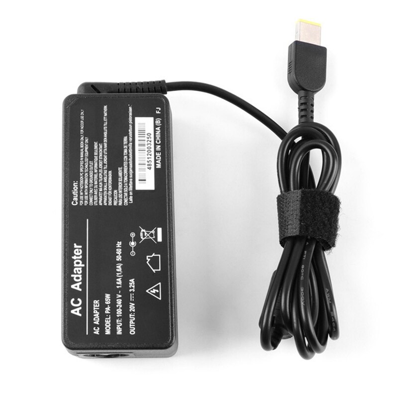 65W Computer Lader 20V 3.25A Vierkante Mond Laptop Adapter Voor Lenovo Laptop Adapter Oplader
