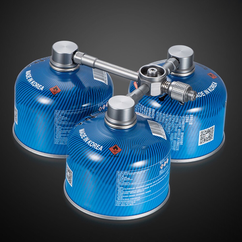 Multifuntional Gas Burner Cartridge Head Conversion Adapter Nozzle Flat Tank Convertor Aluminum Alloy Gas Stove Adapter