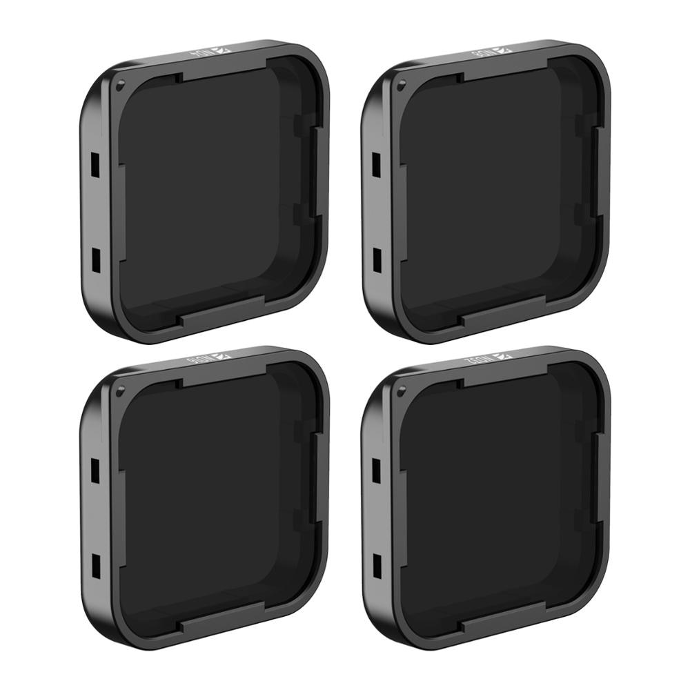 Freewell ND Filter Kit Enthält ND4, ND8, ND16 und ND32 Filter (4-Pack) für GoPro Hero7 Schwarz, Hero5 & Hero6 Schwarz Kamera