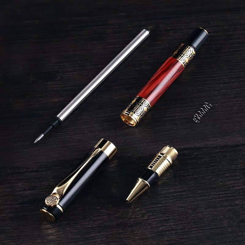 Luxuriöser Metall-Kugelschreiber mit blauer/schwarzer Tinte, Nachfüllung, Geschäft-Signierstift, neutraler Stift, für Studenten, Schreiben, Schule, Bürobedarf