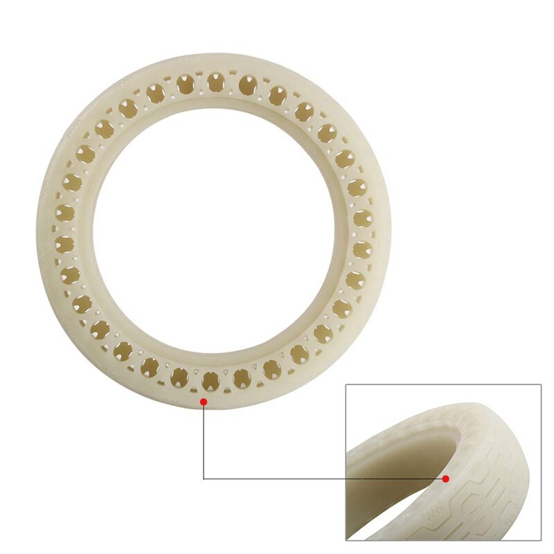 Lichtgevende Schokdemper Voor Xiaomi Mijia M365 Scooter Skateboard Demping Rubber Banden Wielen Band Fluorescerende Effen Gat Banden