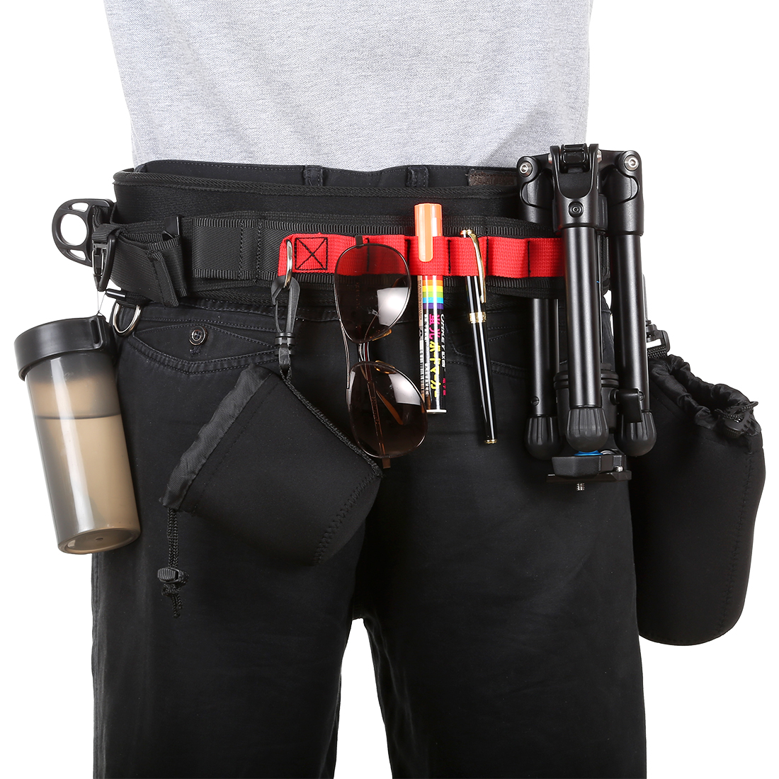Cinturón para cámara, paquete multifuncional, con gancho para fotografía, mochila para cámaras SLR/DSLR
