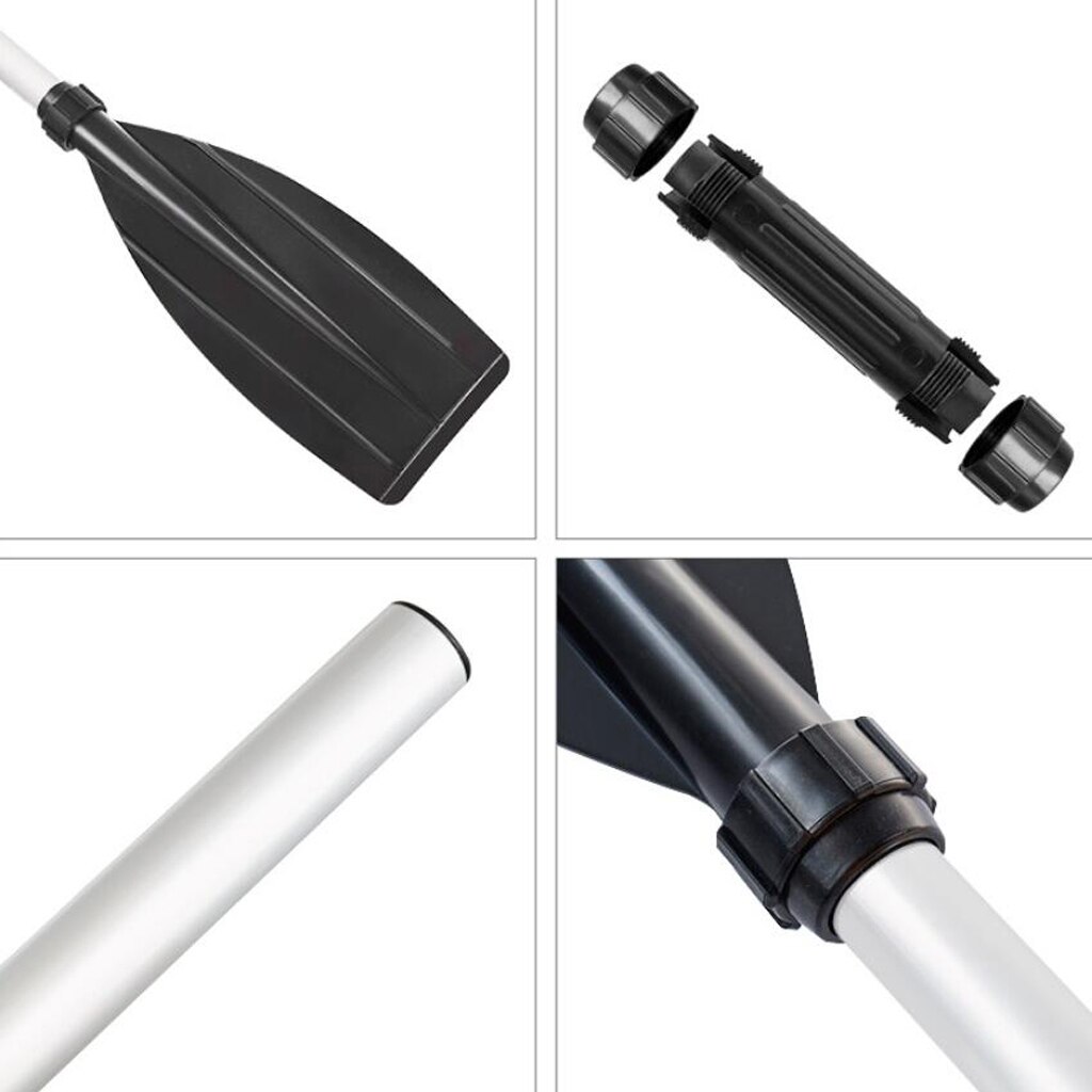 Par de remos de flotación de aluminio desmontables, paletas para Kayak, barco, Rafting, herramienta para canoa