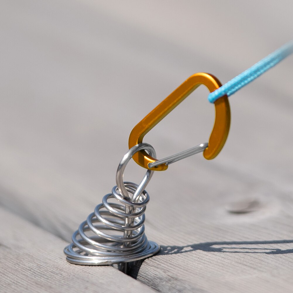 10Pcs Luifel Tent Vaste Haak Gesp Plank Floor Lente Nagels Vaste Haak Winddicht Outdoor Camping Tent Gesp Accessoires