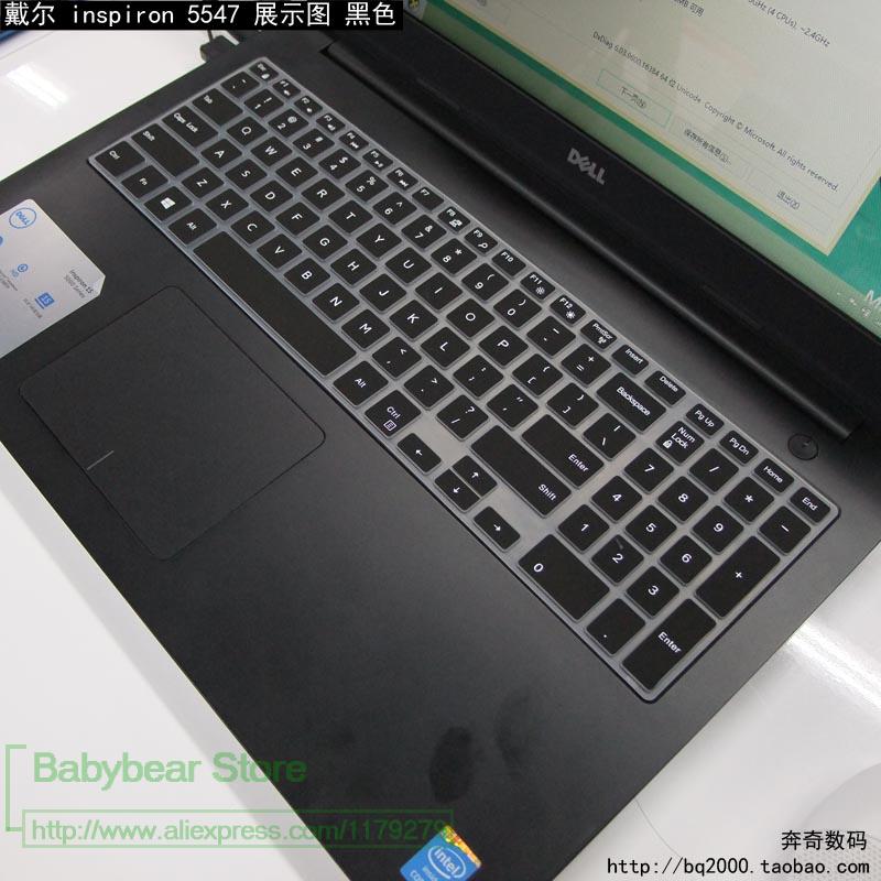 15.6 inch laptop keyboard cover Protector for Dell inspiron 15 7559 7000 3543 3559 3558 5559 3000 5000 15CR series 15cr-4528b
