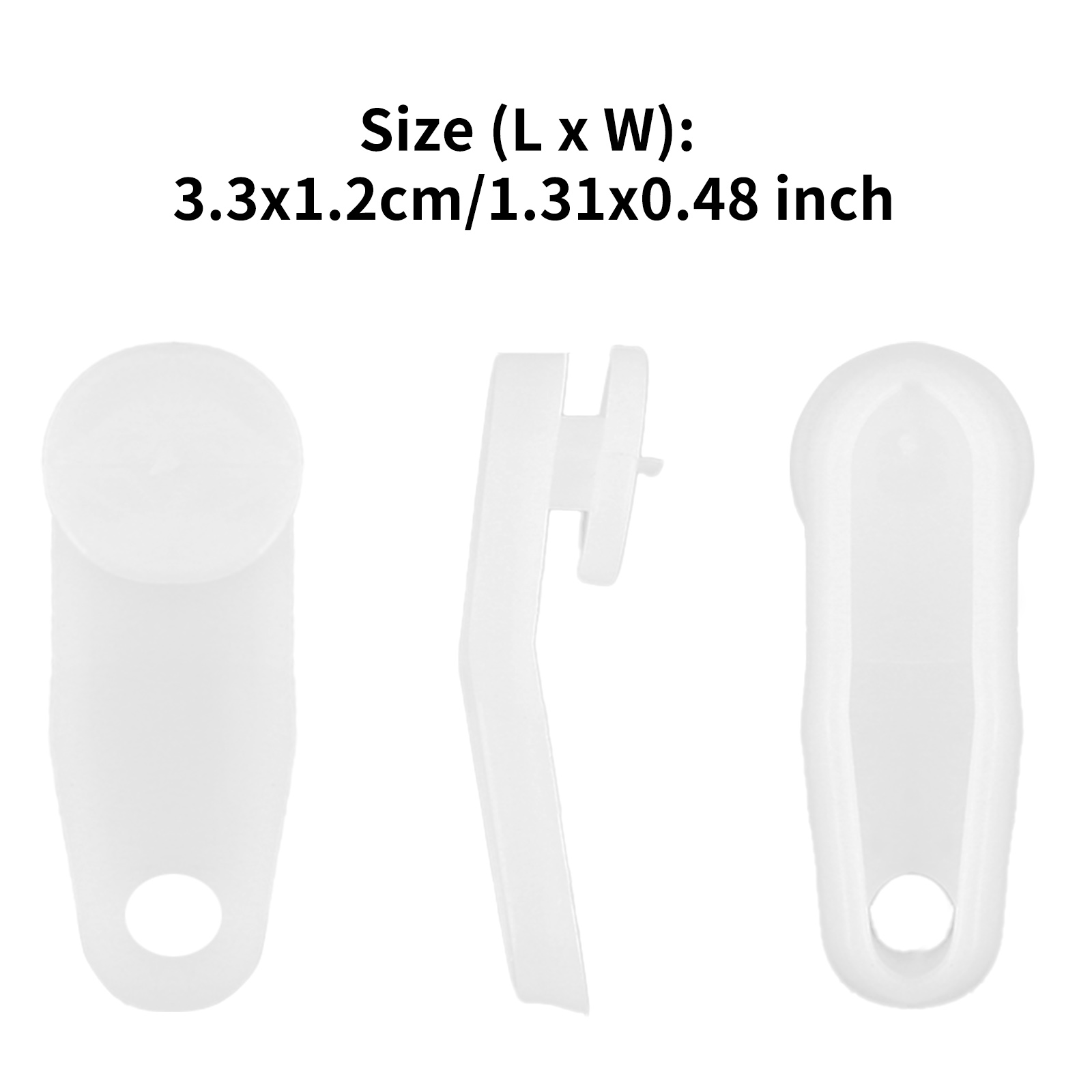 100Pcs Plastic Snap-in Traverse Rod Slides Replacements Curtain Track Carrier Slide Roller Rail Pulleys Window Curtain Accessory