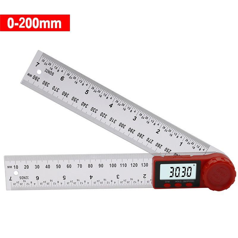 0-200mm 0-300mm Digital Meter Angle Inclinometer Angle Digital Ruler Electron Goniometer Protractor Angle finder Measuring Tool: 0-200mm