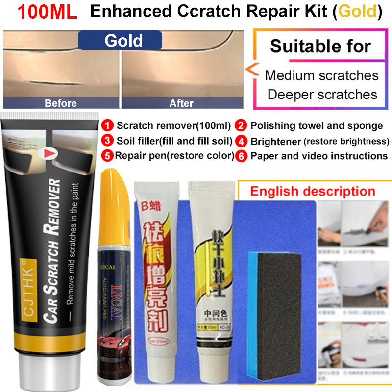 Auto Kras Remover Verf Care Tools Auto Swirl Remover Krassen Reparatie Polijsten Auto Body Slijpen Compound Anti Kras Wax: Rood