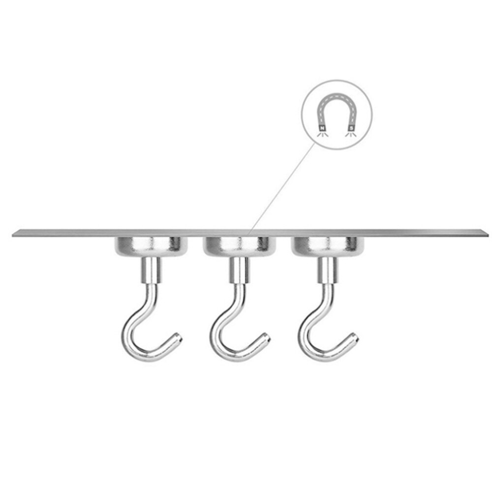 6 uds. De ganchos magnéticos creativos, ganchos de suspensión de pared resistentes y duraderos, multifuncionales, para cocina y hogar