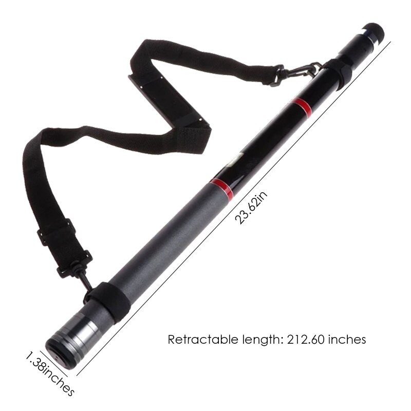 5.4M Telescopic Fishing Landing Gear Rod Round Telescopic Railing Portable Tool Pole Retractable Fishing Net Stretch Brail Tools