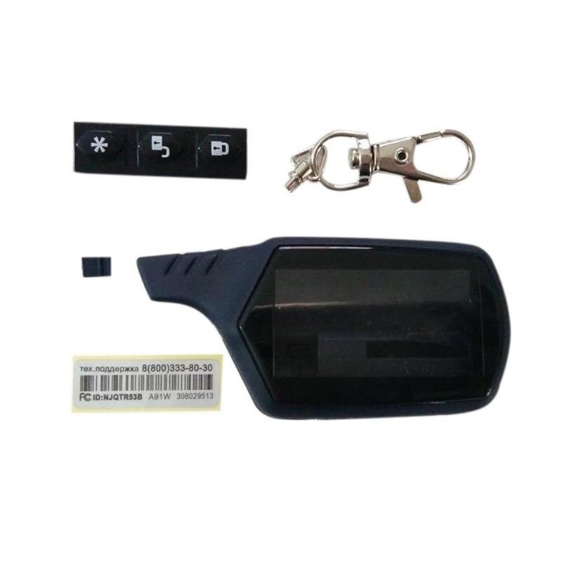 A91 lcd display + Zebra Stripes + LCD keychain Shell Key body Case For Russian Starline A91 lcd remote Control two way Car Alarm