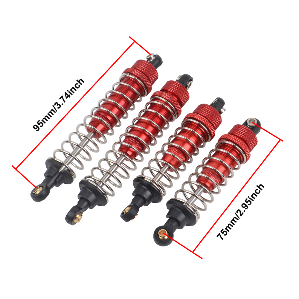 Amortiguadores de aceite de aluminio para Tamiya TT02B Kyosho 1/10 RC todoterreno Buggy camión accesorios de actualización de coche