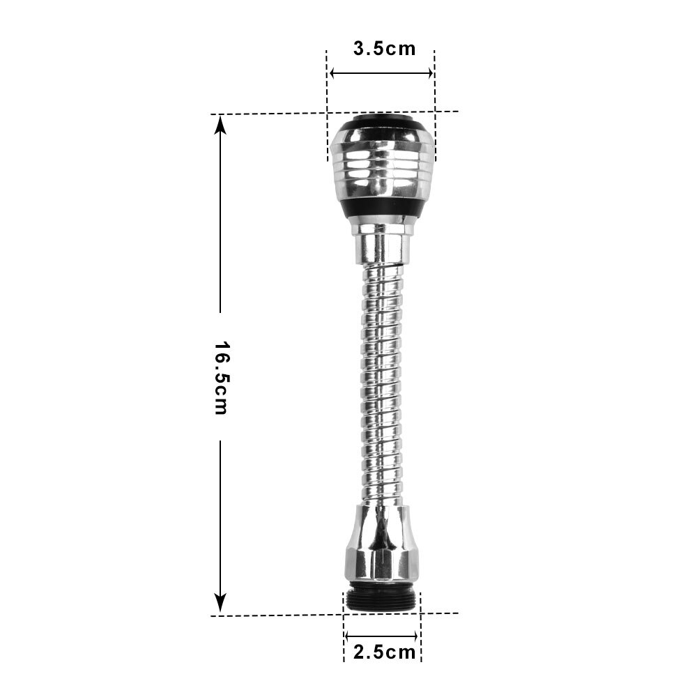 360 Degree Rotating Bubbler Filter Tap Adapter Faucet Extender High Pressure Nozzle 2 Modes Adjustable Water Saving