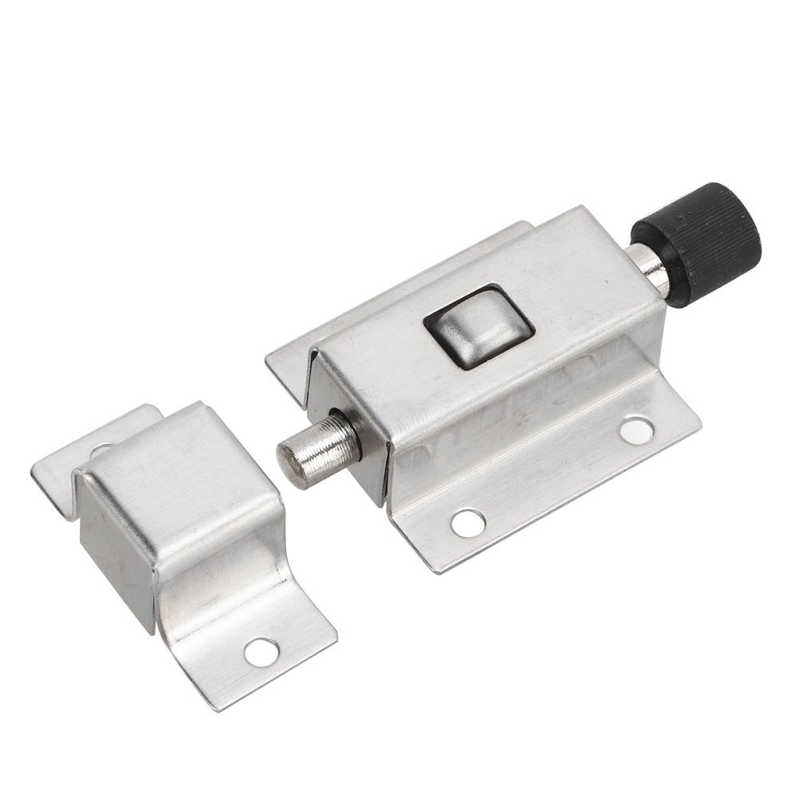 Automatic Spring Lock Door Stainless Steel Solid Anticollision for Security