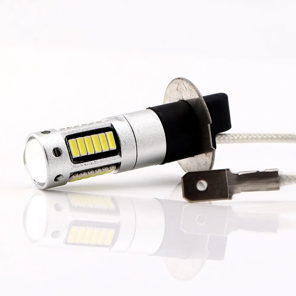 H3 Led Lamp 25W 4014 30SMD White Mistlampen Voor Auto