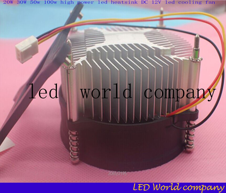 20 w 30 w 50 w 100 w high power led heatsink DC 12 v led koelventilator led high power LED lamp radiator 1 stks/partij