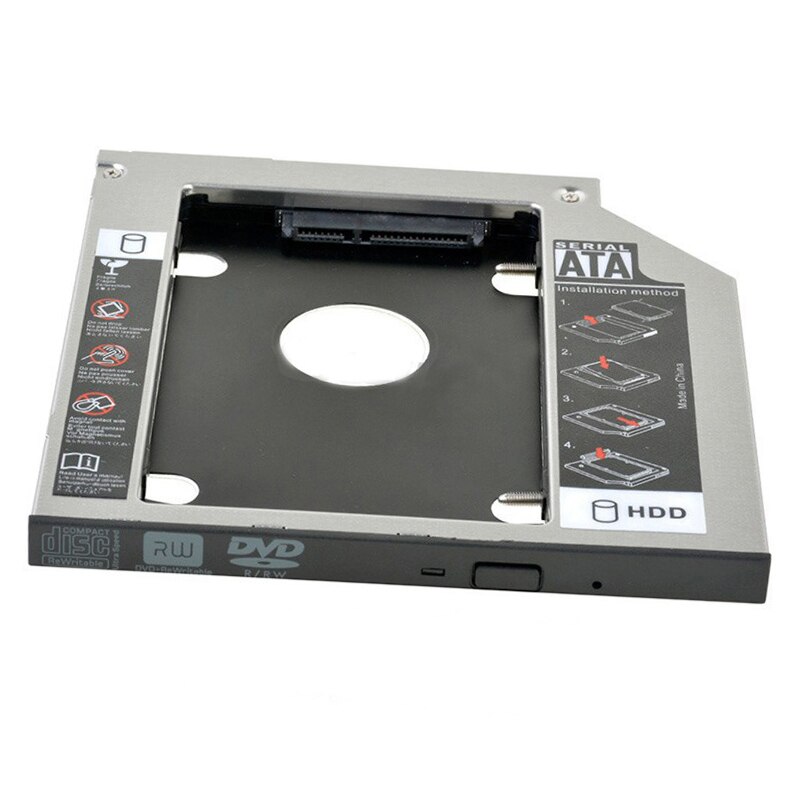 QUMOX Caddy SATA Per HDD/SSD 9.5 Mm - Adattatore Per Secondo Disco Rigido Su Portatili, Plug And Play