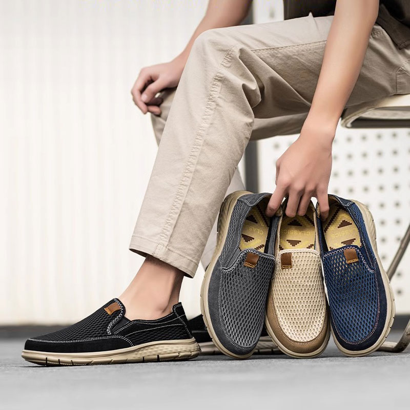 A slip-on loafers, suitable for men's summer breathable casual shoes, light walking shoes, better