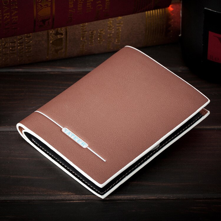 Purses Male Slim Purse Retro Short Bifold Wallet for Men Business ID Card Holders Men's Wallet Small Leather Cards Wallets