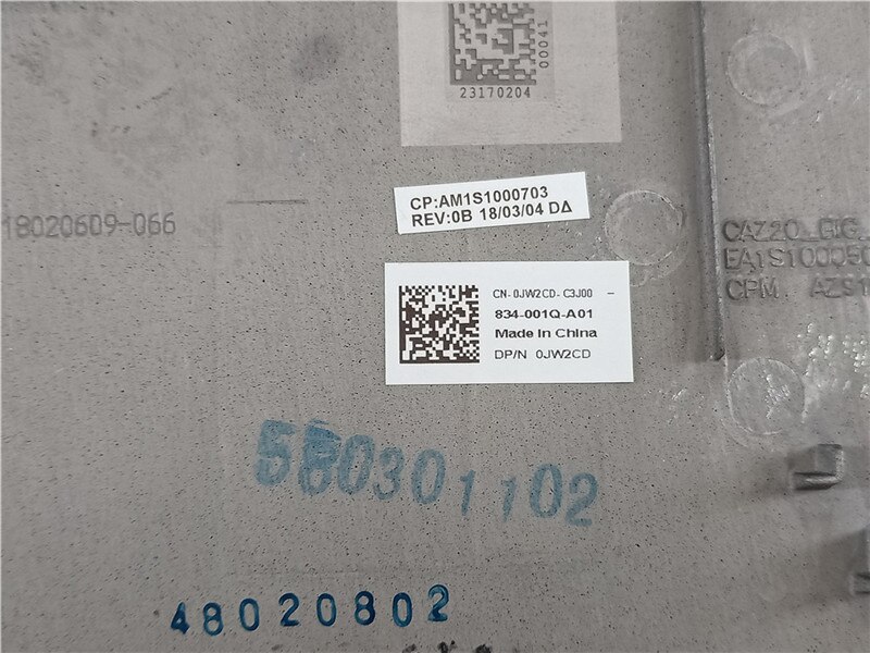 original Laptop Bottom Base Bottom Cover Assembly for Dell Latitude 14 7000 7480 E7480 0JW2CD JW2CD AM1S1000703