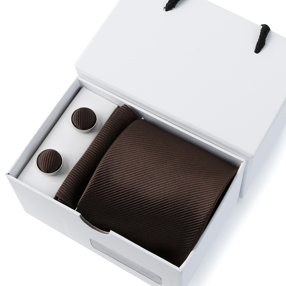 HUISHI männer 7,5 cm Krawatten einstellen Formale Luxus Bussiness Krawatte Krawatten Tasche Platz Manschettenknöpfe Weiß Kasten Hochzeit Für mann