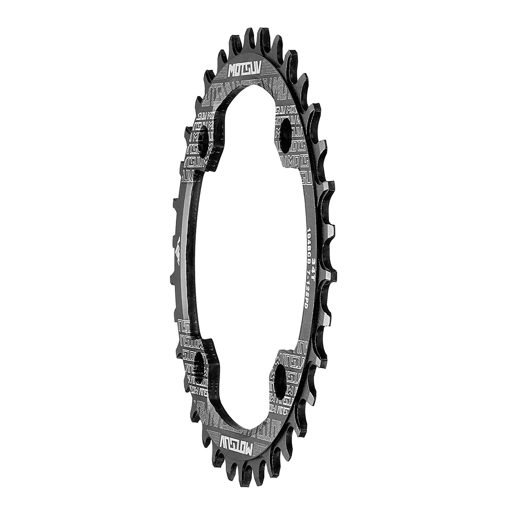 Motsuv fiets 104 bcd crank smal breed kettingblad mtb fiets rond ovaal 32 t 34 t 36 t 38t fietsen aluminiumlegering kettingblad onderdeel