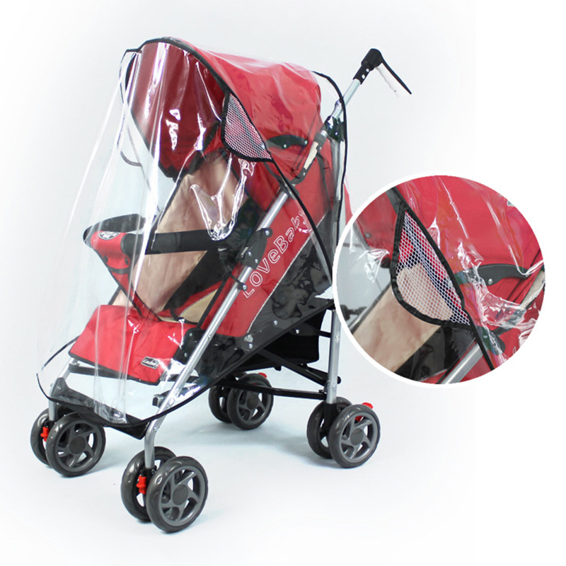 Passeggino per bambini copertura della pioggia del bambino passeggino ombrello antivento ombrello copertura antipolvere auto speciale copertura della pioggia traspirante