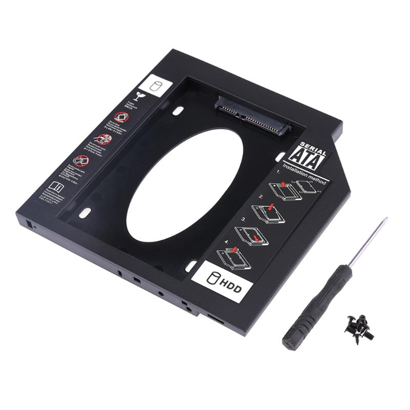 Soporte ultradelgado para portátil de 7 a 12mm ranura para unidad de Cd, Hdd, Ssd, disco duro Sata de plástico, Bahía óptica con Sc